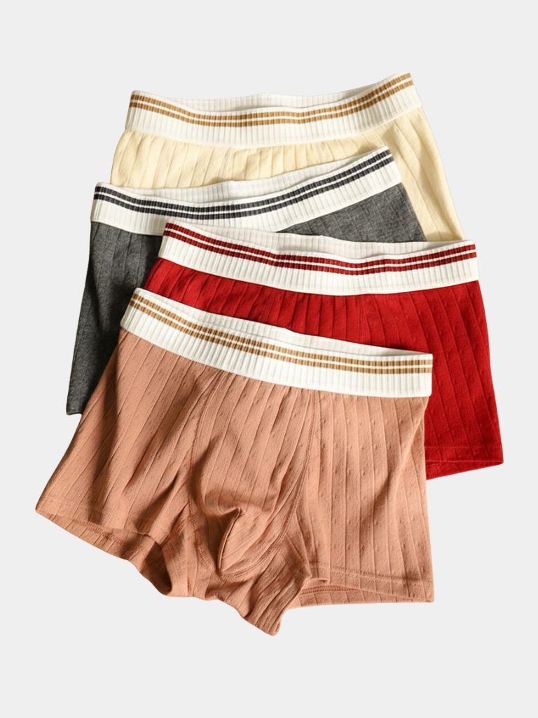 Essential Ribbed Cotton Boxer