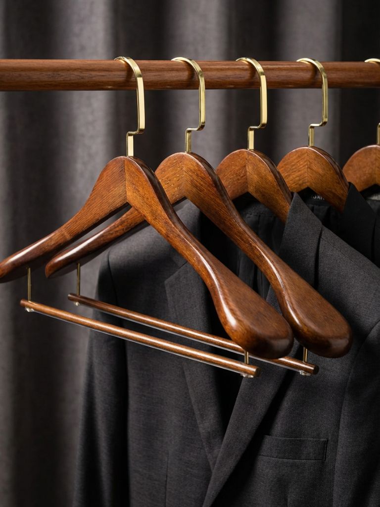 Premium Wood Hanger Set
