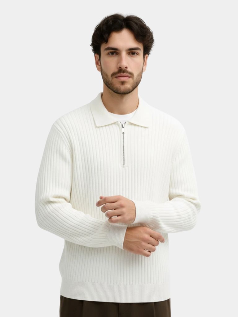 Alpine Riviera Knit Polo Pullover