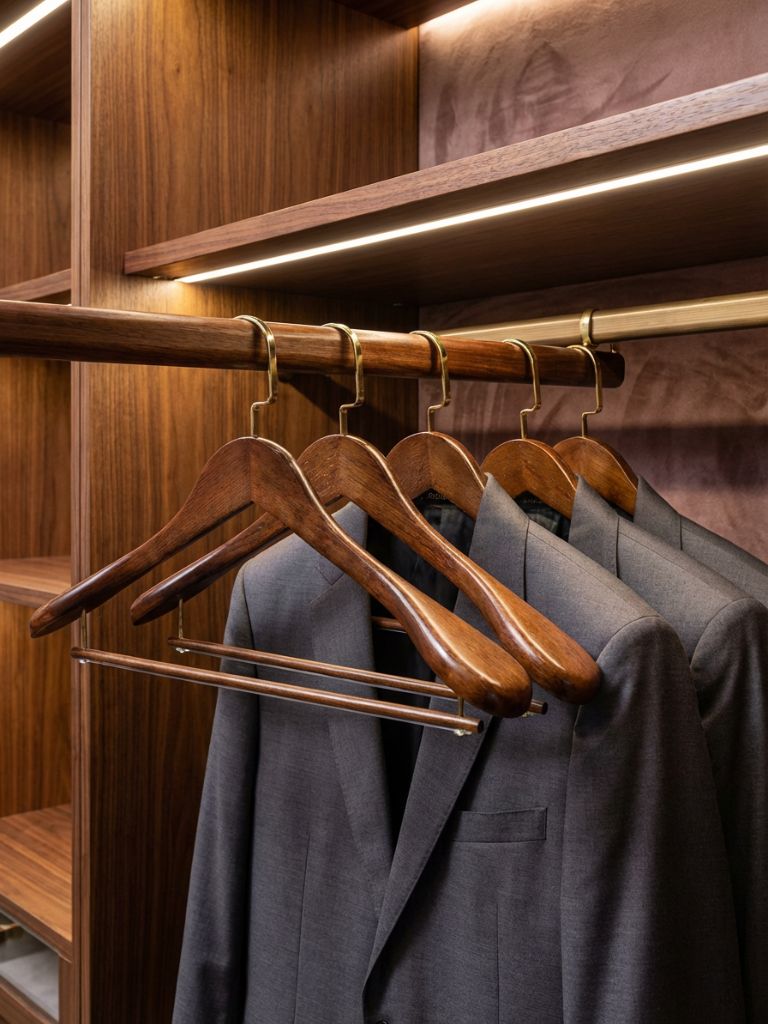 Premium Wood Hanger Set