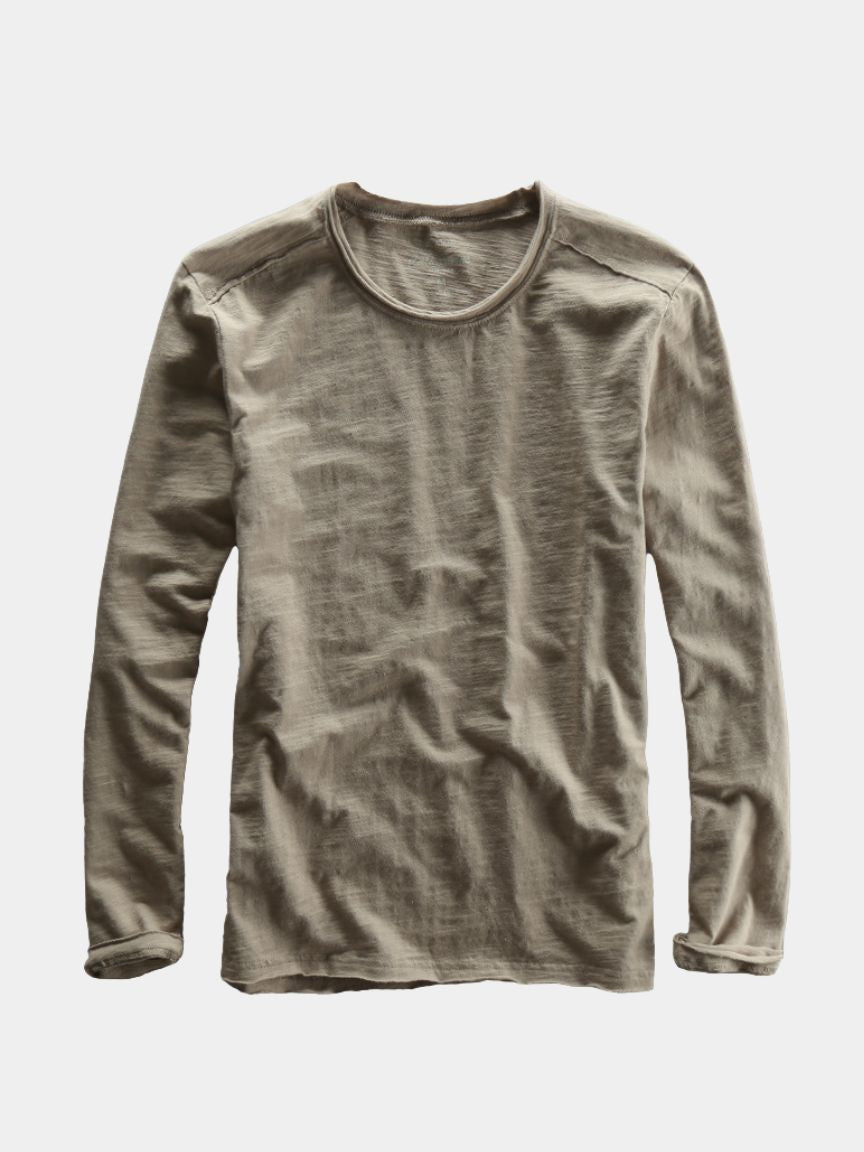 Essential Vintage Cotton Long Sleeve Tee