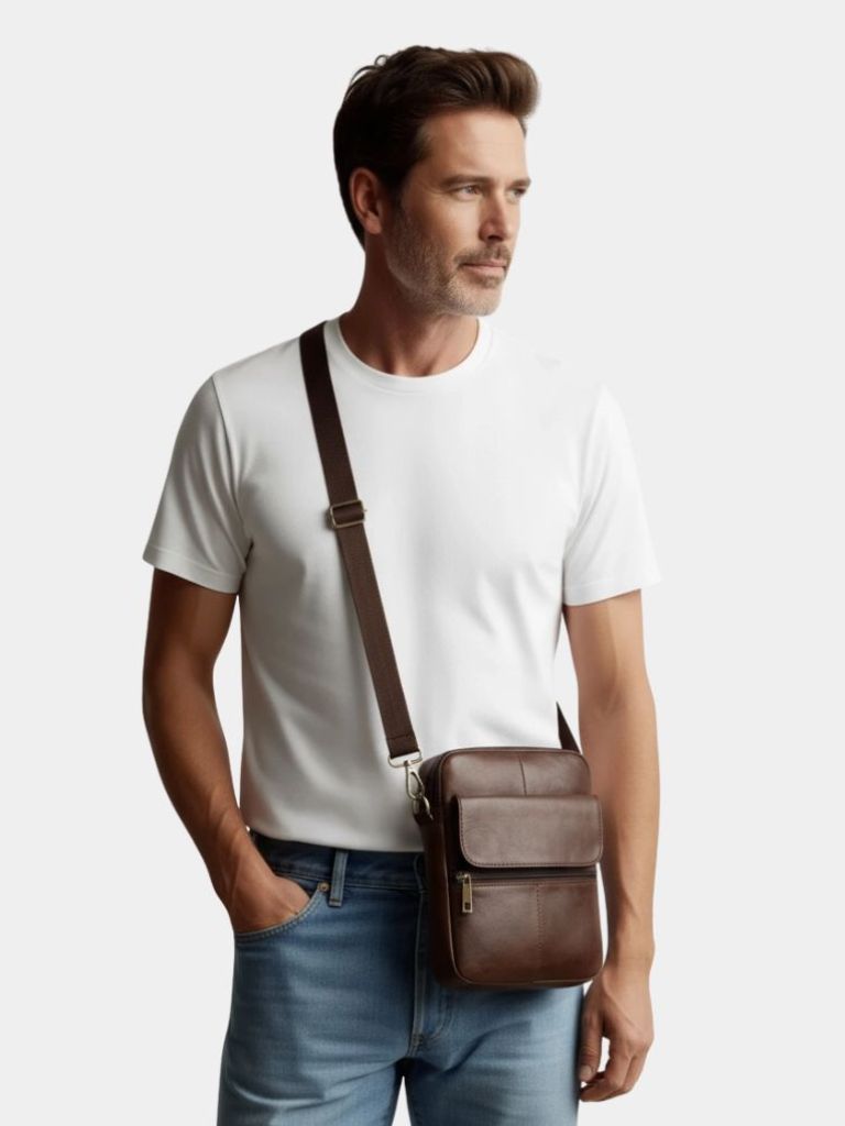 Essential Leather Shoulder Bag