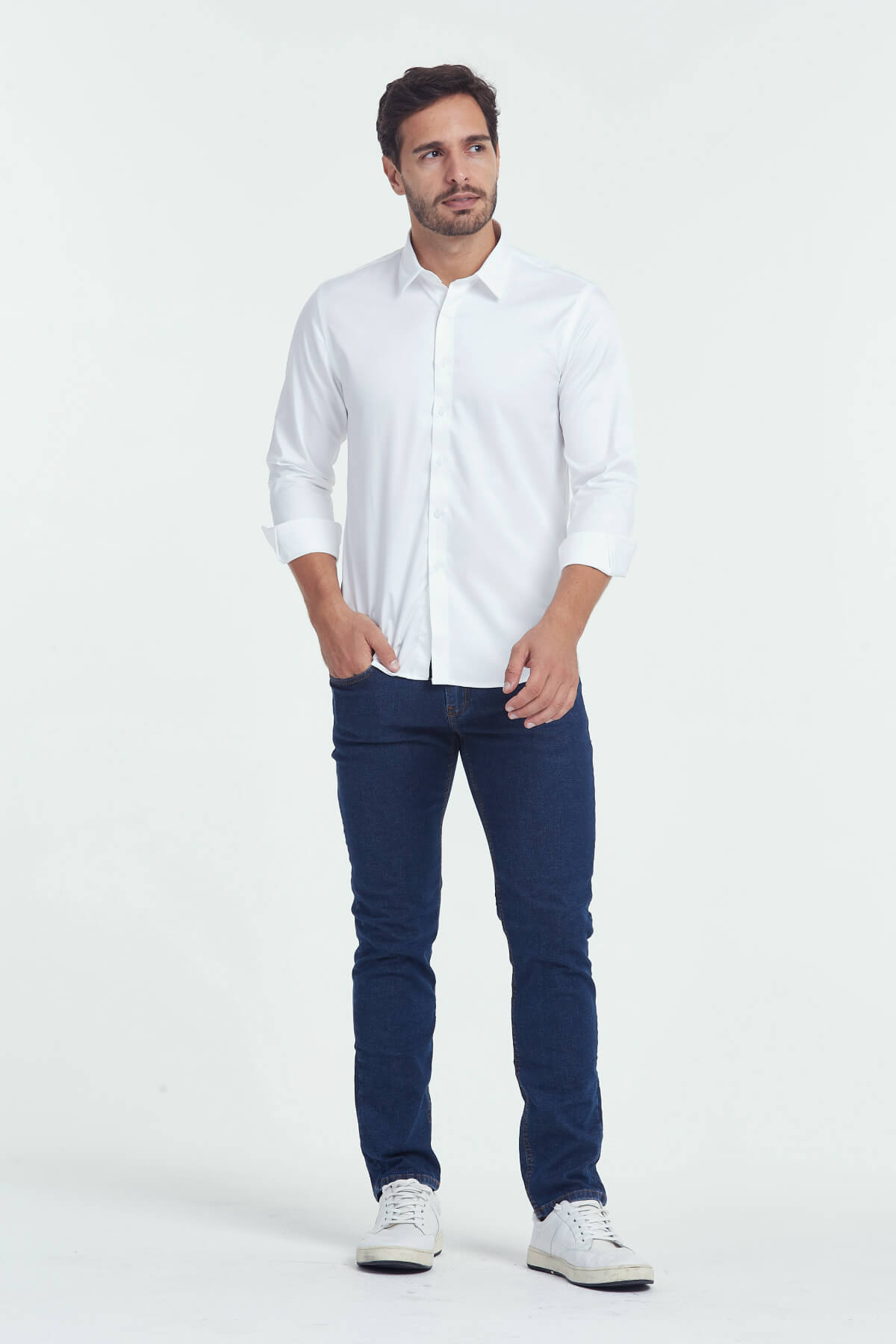 X-Stretch Men’s Dress Shirt – Wrinkle-Free & Ultimate Comfort