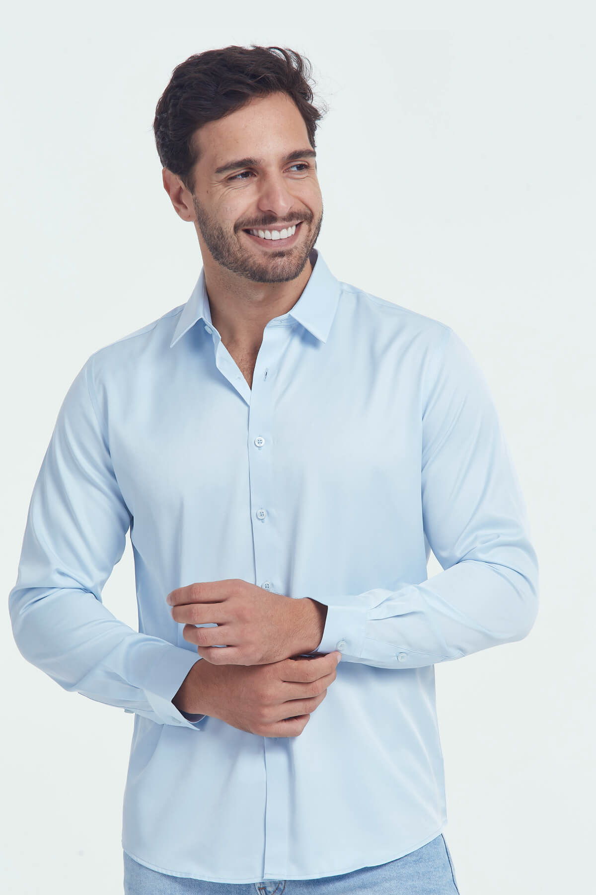 X-Stretch Men’s Dress Shirt – Wrinkle-Free & Ultimate Comfort