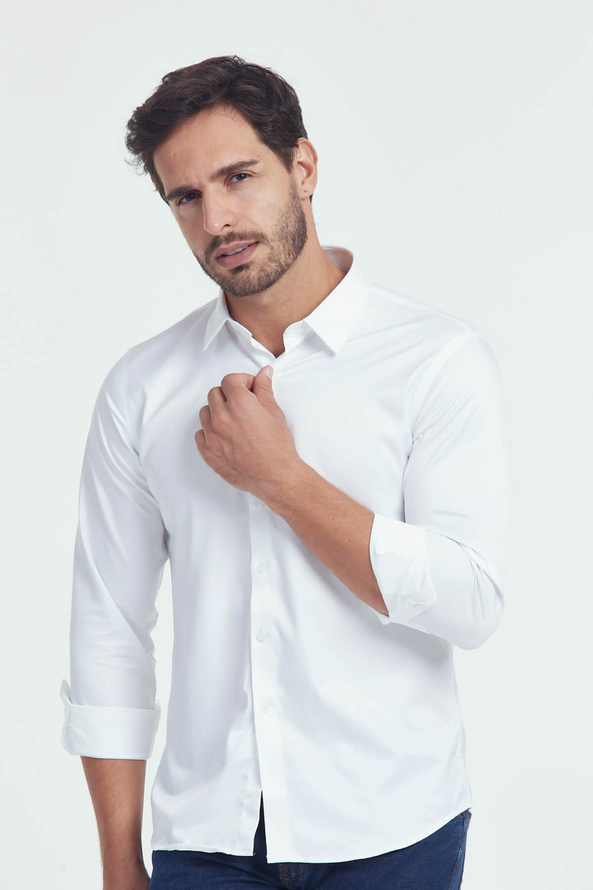 X-Stretch Men’s Dress Shirt – Wrinkle-Free & Ultimate Comfort