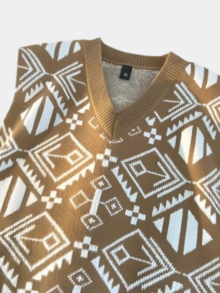 Academic Retro Knit Vest