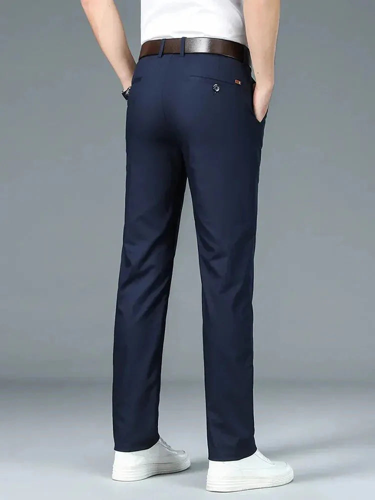 Bamboo Fiber Minimalist Straight Trousers