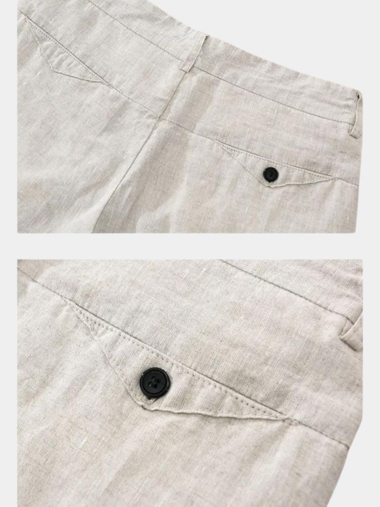 Bleu Horizon Linen Shorts