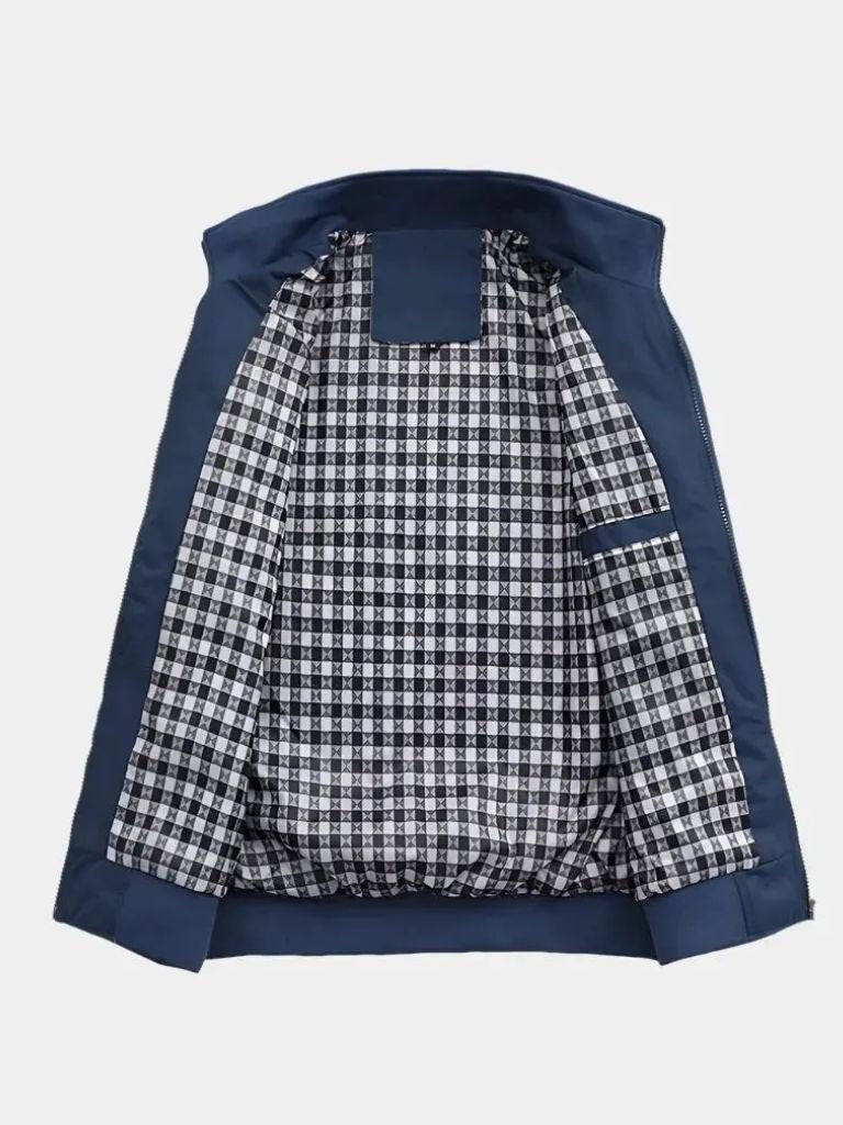 Casual Solid Bomber Jacket