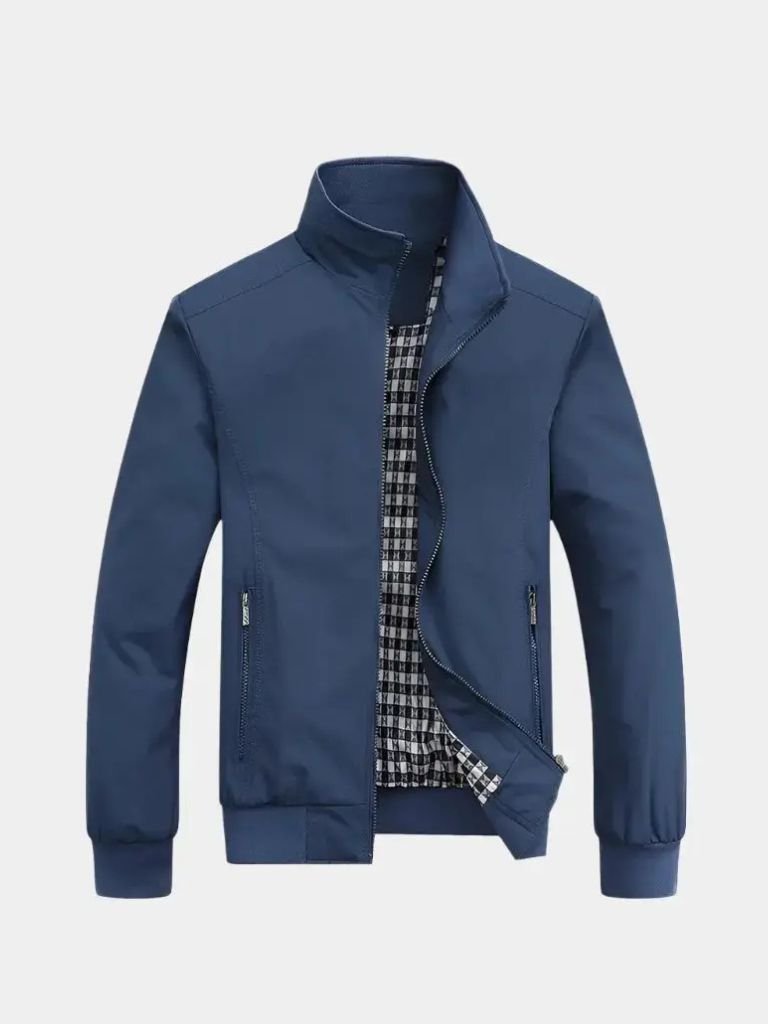 Casual Solid Bomber Jacket