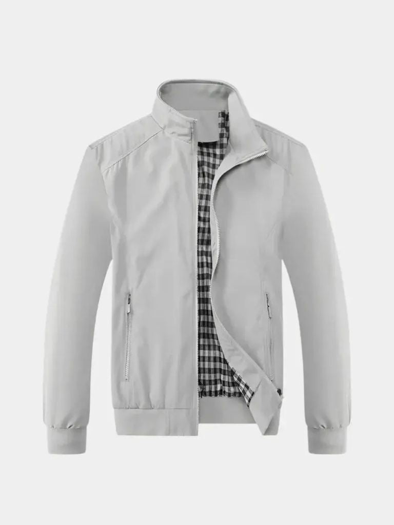 Veste bomber unie décontractée