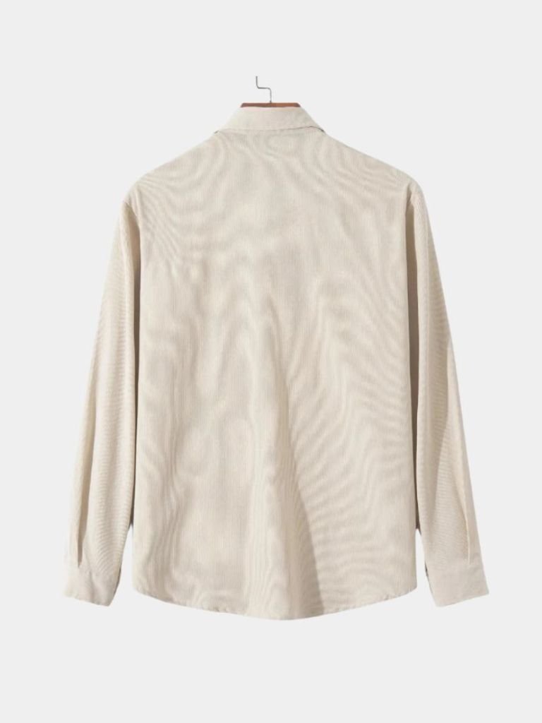 Camisa de pana lisa casual