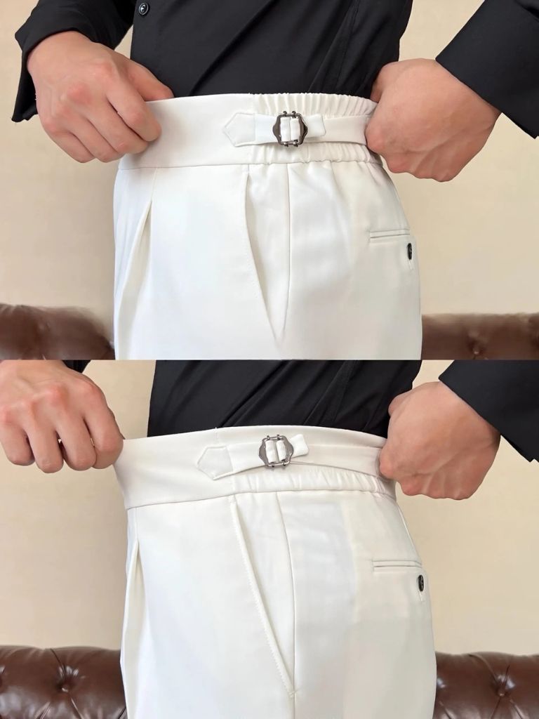 Classic Italy Sidetab Elastic Trousers