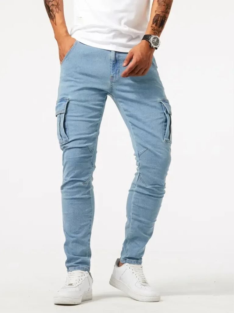 Jean en denim, pantalon cargo