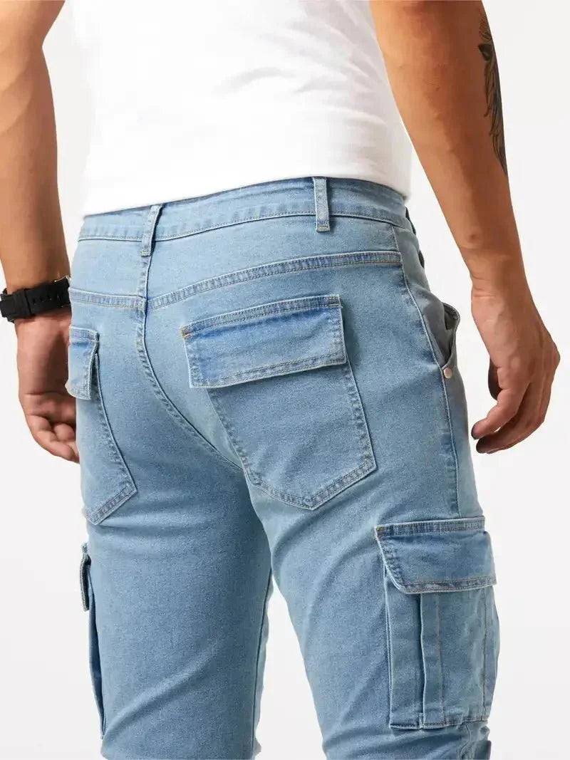 Jean en denim, pantalon cargo