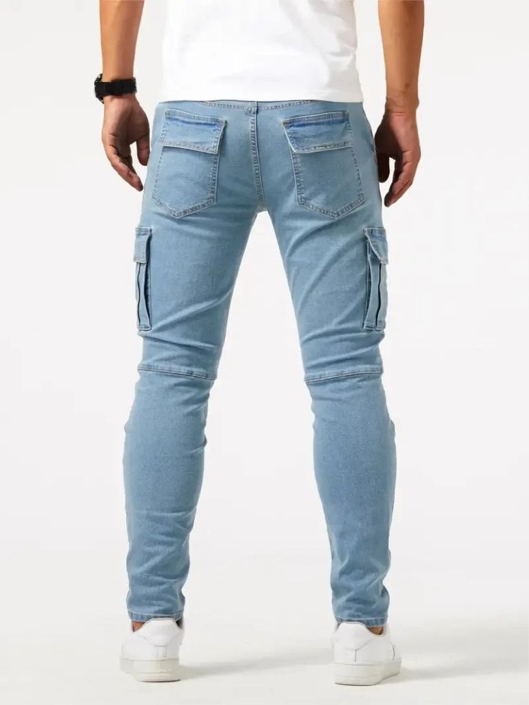 Jean en denim, pantalon cargo
