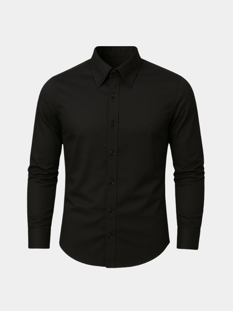 Elegant Spearpoint Collar Shirt
