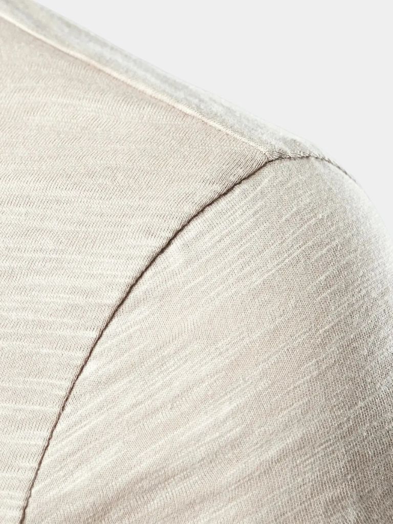 Essential Casual Henley Neck T-Shirt