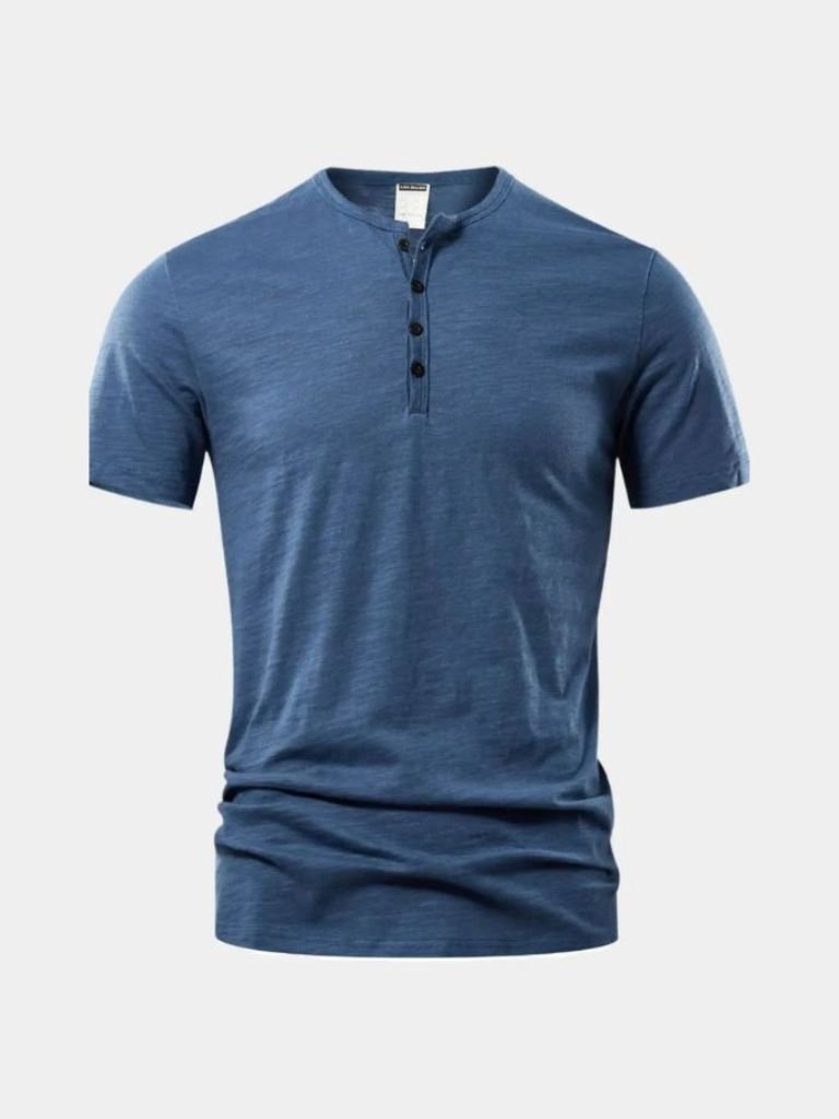 Essential Casual Henley Neck T-Shirt