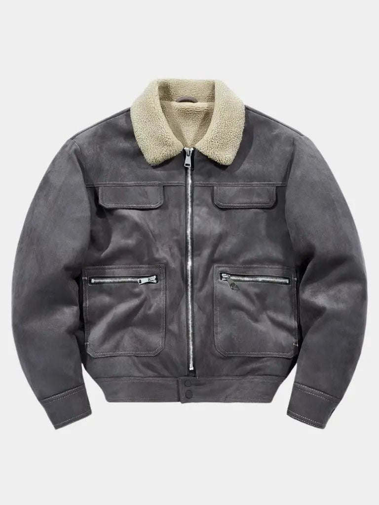 Essential Fleece Suede Jacket
