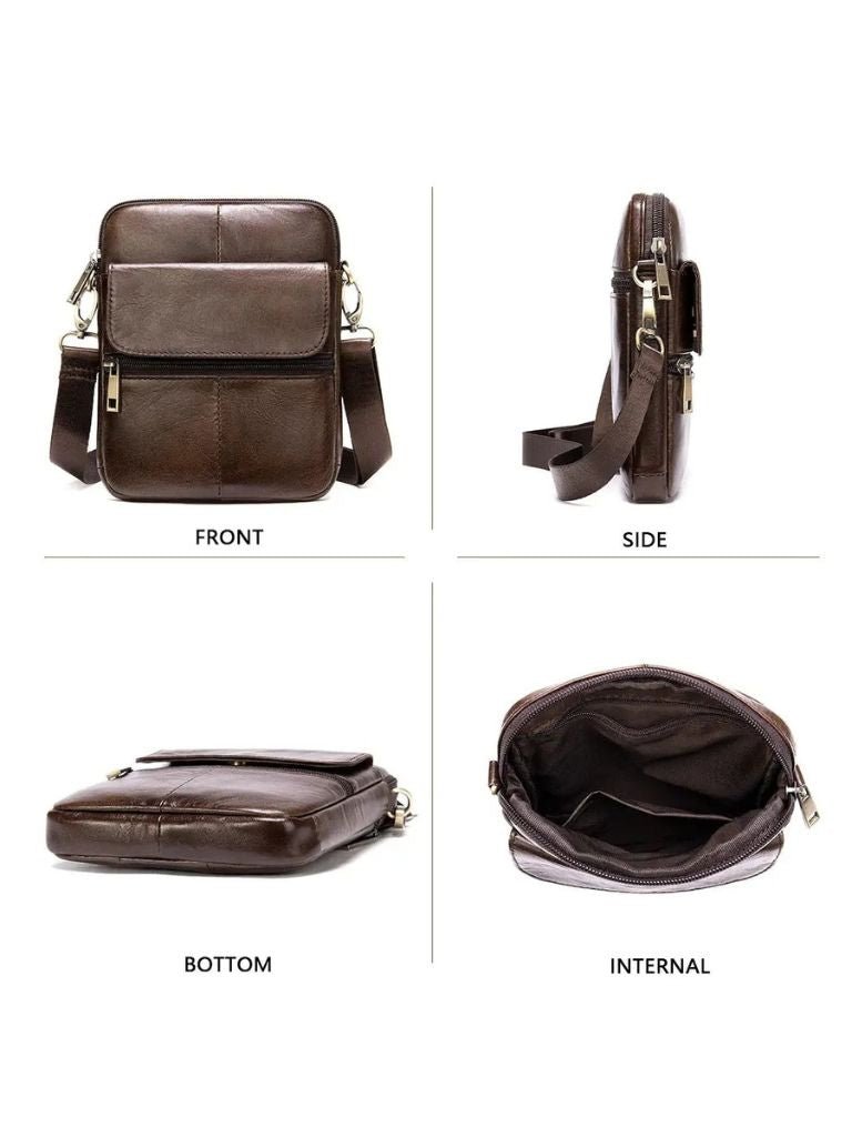Essential Leather Shoulder Bag