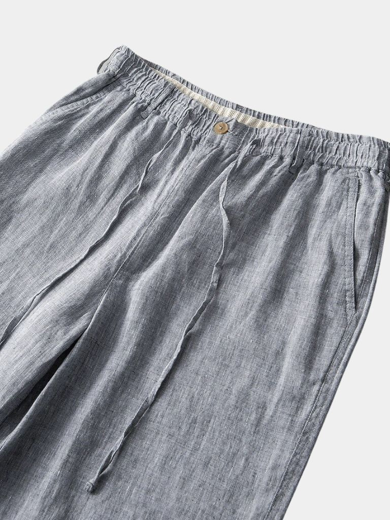 Gris Mariner Linen Shorts