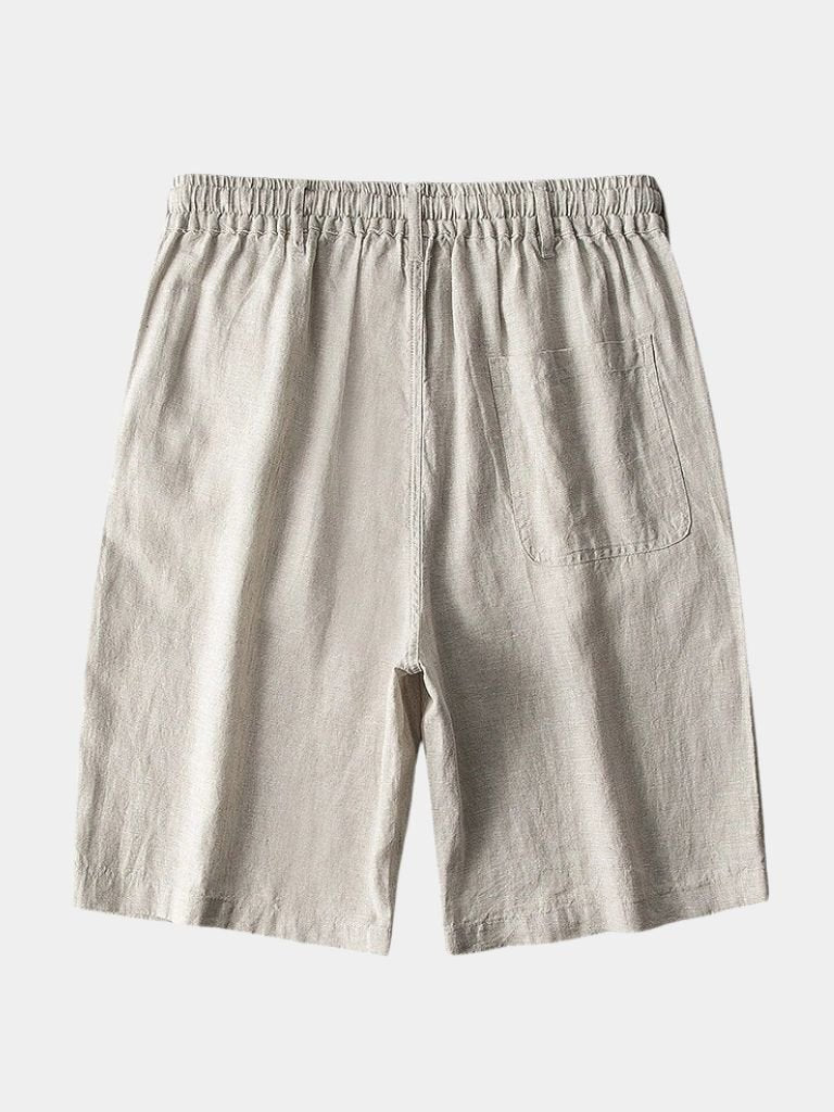 Gris Mariner Linen Shorts