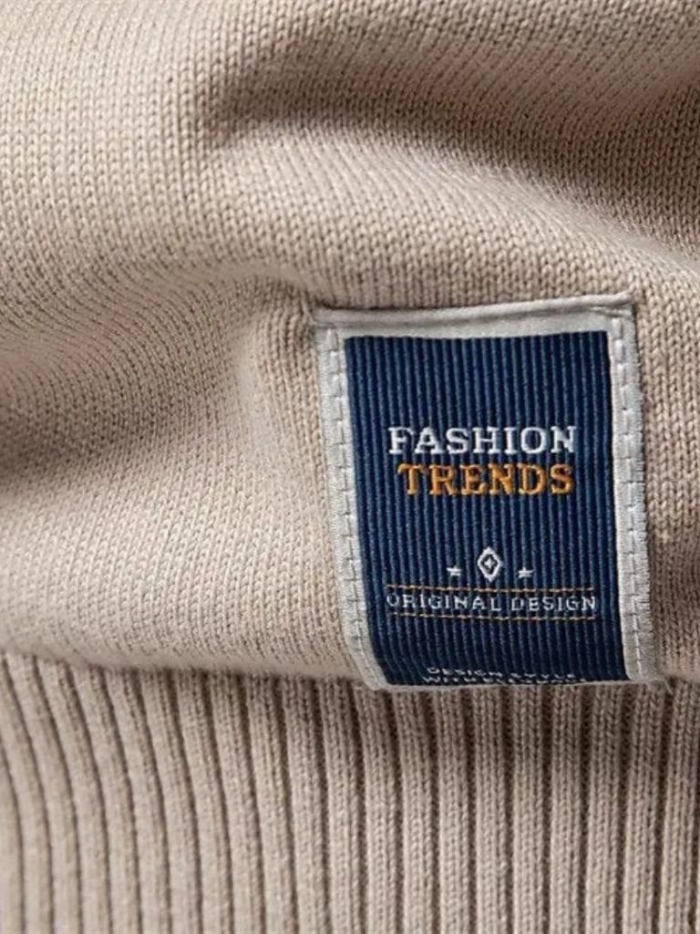 Gilet en maille à demi-zip, couleur unie 