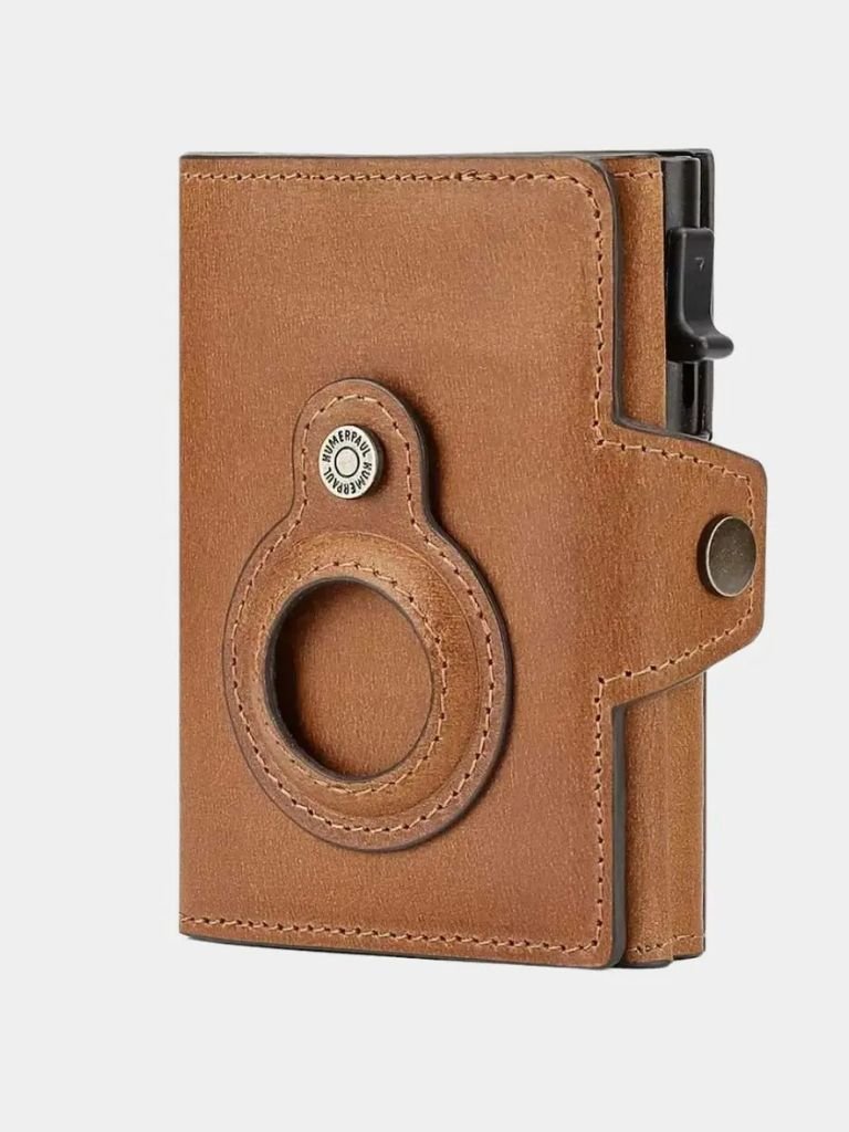 Leather Magnet Wallet Anti-Scam