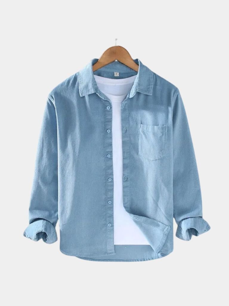 Corduroy Classic Blue Shirt