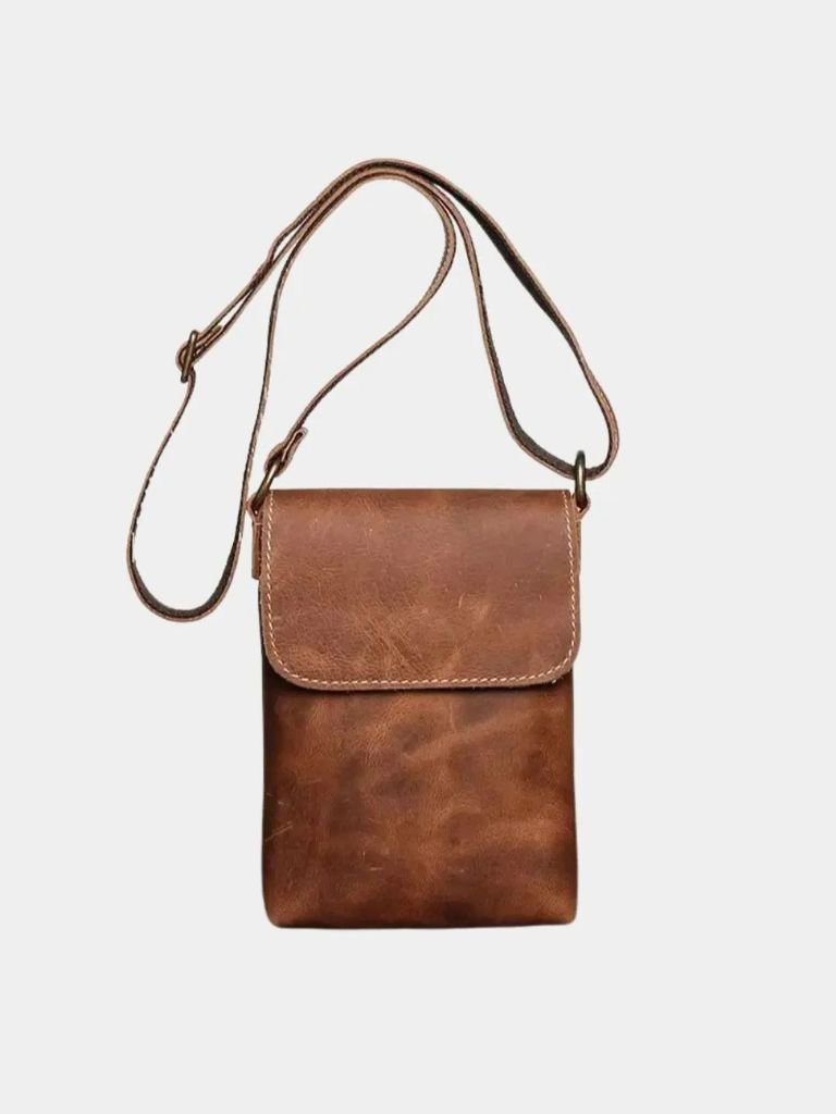 Men's Mini Leather Shoulder Bag