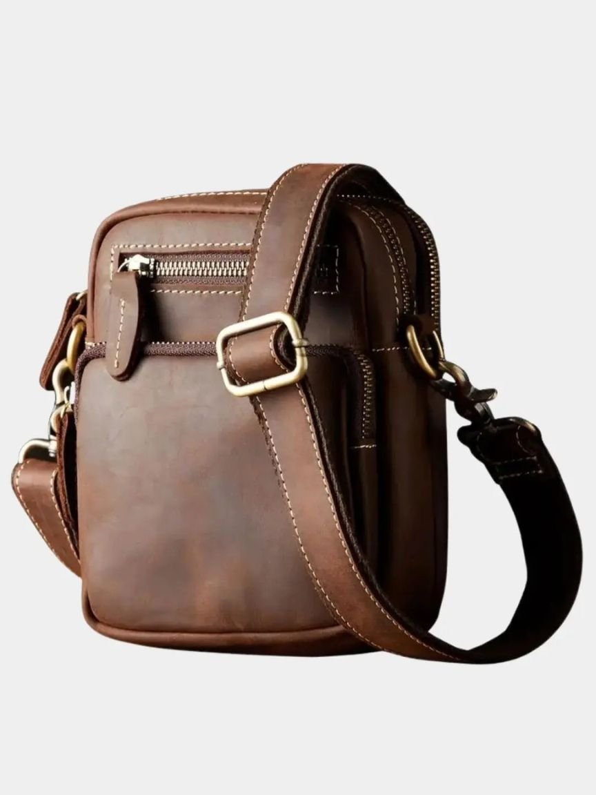 Retro Leather Men's Shoulder Bag