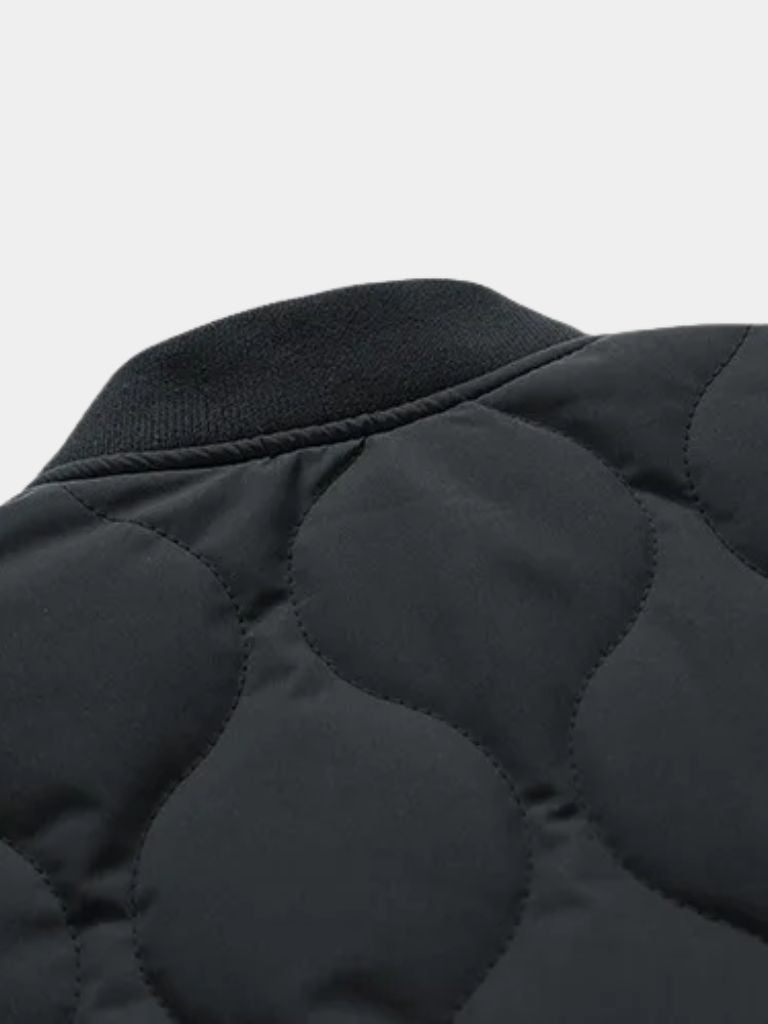 Sherpa Sleeves Padded Bomber Jacket
