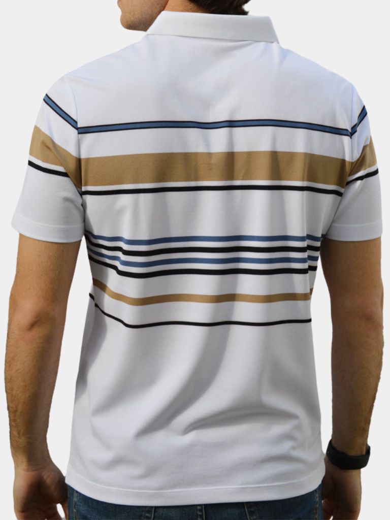 Sunset Stripe Polo
